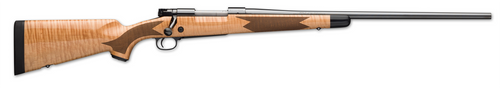 winchester 70 super grade 6.8 western, 24" barrel, grade aaaa maple, black rec, 3rd