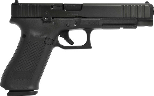 glock g17l gen 5 mos 9mm, 6.02" barrel, black cerakote, 10rd