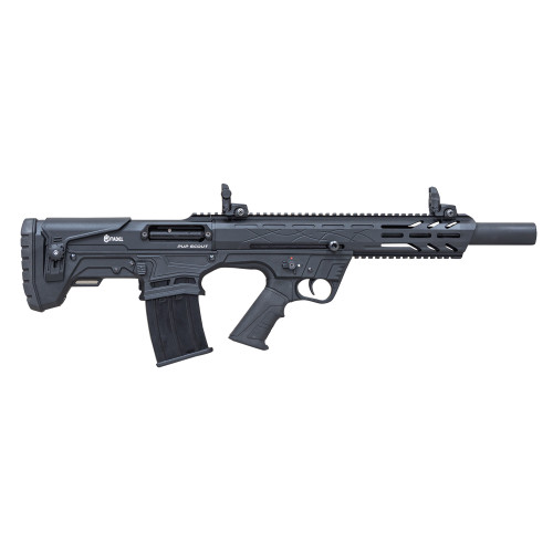 citadel pup scout 12 ga, 3" chamber 18" barrel, black, bullpup stock, 5rd