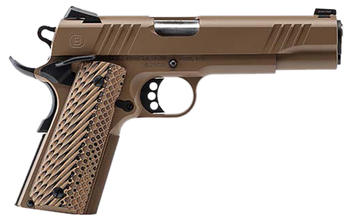 bersa b1911 45 acp, 5" barrel, flat dark earth cerakote, vz grip, 8rd