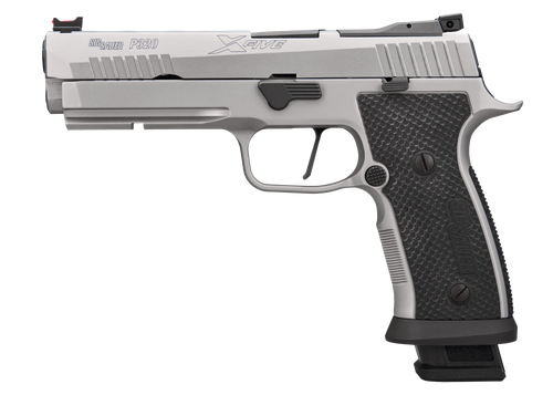 sig sauer p320 xfive sxg 9mm, stainless steel, black g10 grip, 21rd