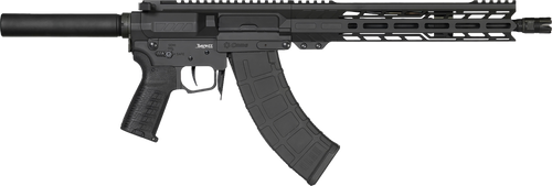 cmmg banshee mk47 7.62x39mm, 12.5" taper threaded barrel, black cerakote, buffer tube, 30rd