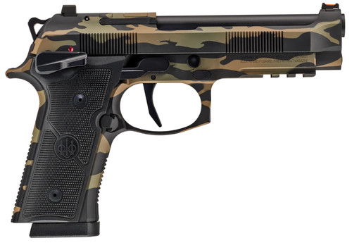 beretta 92xi combat 9mm, 4.7" barrel, vietnam tiger stripe cerakote, 10rd