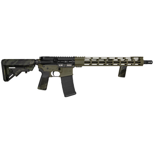 diamondback db15 talo 223 remington/5.56x45mm, 16" barrel, olive drab green rec, multicam furniture, 30rd