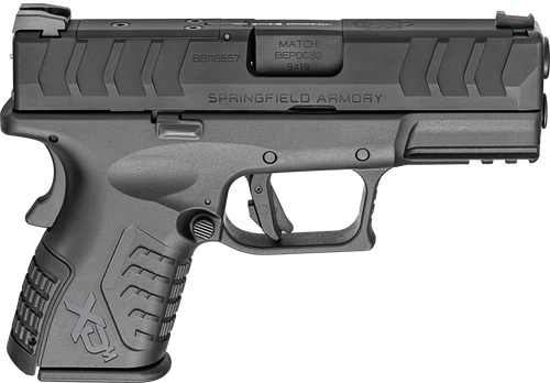 springfield xd-m elite osp 9mm, 3.8" barrel, black cerakote, optic ready, ca compliant, 10rd