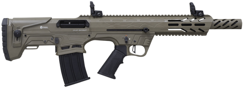 citadel pup scout 12 ga, 3" chamber 18.5" barrel, flat dark earth, bullpup stock, 5rd
