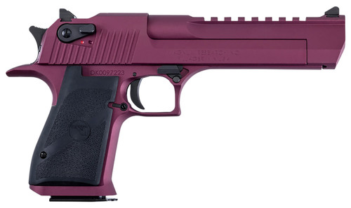magnum research desert eagle 50 action express, 6" barrel, black cherry cerakote, black hogue grip, 7rd
