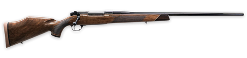 weatherby mark v deluxe 7mm weatherby magnum, 26" barrel, gloss aa walnut, black rec, 3rd