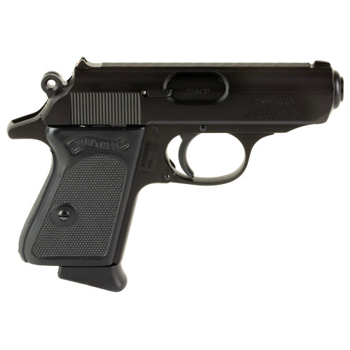 walther ppk 32 acp, 3.3" barrel, black, fixed sights, 7rd