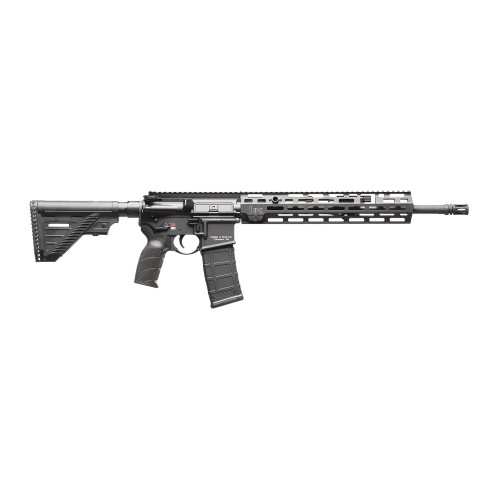 hk mr556 a4 5.56x45mm 16.50" threaded barrel, black picatinny rail, m-lok handguard, 6 position black synthetic stock, ambidextrous, 30 rd