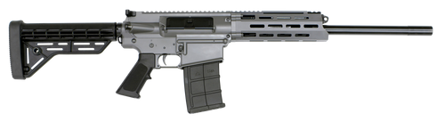 jts m12ar 12 ga 3", 18.7" barrel, cylinder choke, gray color, polymer grip and foxed stock, aluminum forearm with m-lok, 5rd, 2 mags