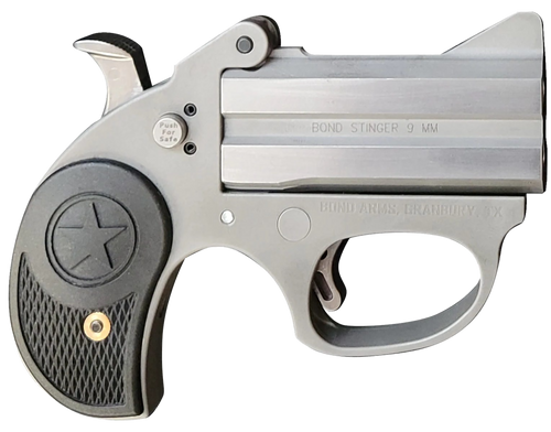 bond stinger 38 special, 3" barrel, stainless steel, black rubber grip, 2rd