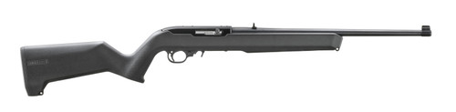 ruger 10/22 22 lr, 18.5" barrel, black magpul moe x-22 stock, black rec, 10rd