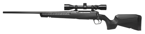 savage axis xp combo compact left hand 223 remington, 20" barrel, black, boresighted 3-9x40mm scope, 4rd