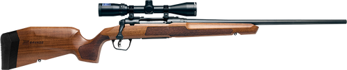 savage axis ii xp hardwood 6.5 creedmoor, 22" barrel, hardwood stock, black rec, 3-9x40mm scope, 4rd
