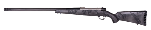 weatherby mark v backcountry guide ti 280 ackley improved, 22" threaded barrel, black sponge camo, peak 44 blacktooth stock, 3rd