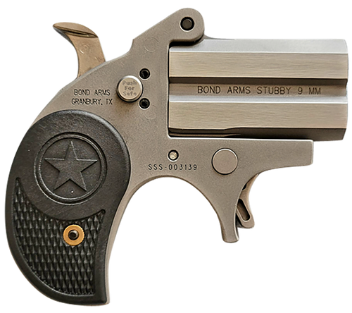 bond arms stubby 380 acp, 2.2" barrel, stainless steel, black polymer grip, 2rd