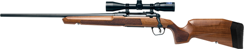 savage axis ii xp 350 legend, 18" barrel, hardwood stock, left hand, 3-9x40mm scope, 4rd