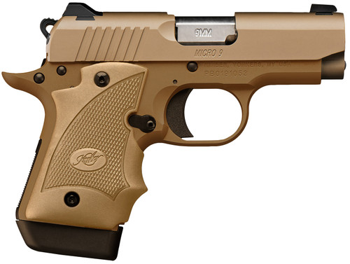 kimber micro 9 mc tp 9mm, 3.15", desert range, gray desert tan grip, 7rd