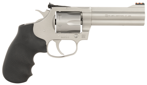 colt king cobra target 357 mag, 4.25" barrel, matte stainless, hogue overmolded grips, 6rd