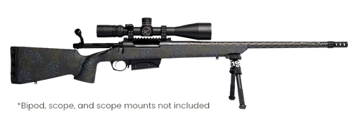 horizon firearms vandal carbon ii 22 creedmoor, 18" black diamond fluted barrel, carbon fiber stock