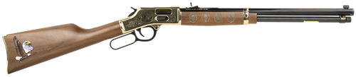 henry big boy eagle scout centennial edition 44 mag, 20" octagon barrel, brass receiver, engraved rec/stock/forearm, side load, american walnut, 10rd