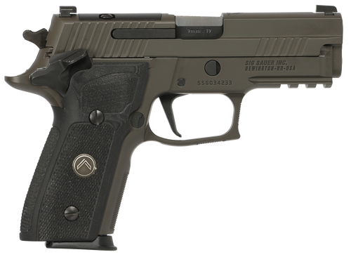 sig p229 legion 9mm,3.90" barrel, legion gray, x-ray3, optic ready/serrated, 10rd
