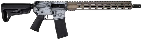 shark coast ar 5.56mm, 16" barrel, warthog, grey cerakote, wwii engraved, magpul, 30rd