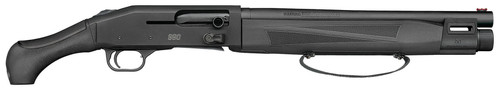 mossberg 990 aftershock 12 gauge semi-auto 3" 14.75" barrel, strapped w/m-lok forend, matte blued receiver, black synthetic aftershock grip, 5 rd