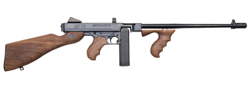 thompson 1927a-1 .45 acp,16.5" finned barrel, blued, walnut stock-grip, 20rd