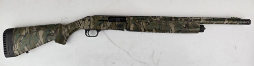 *used* mossberg 940 pro series turkey 12 ga, 18.5" barrel, 3", mossy oak greenleaf, hiviz comp, fiber optic front sight, x-factor xx full choke tube,...
