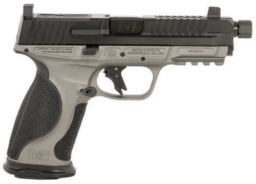 ed brown fueled m&p tactical 9mm,4.75" match grade threaded barrel, black nitride, optic cut/serrated stainless steel slide, 19rd