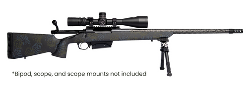 horizon firearms vandal carbon ii 300 prc 22" black diamond fluted barrel, black drilled & tapped fixed receiver, black iota eko x carbon fiber stock