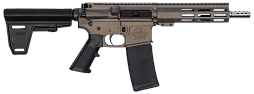 great lakes firearms ar-15 pistol  223 wylde/556 7.50" ss threaded barrel, m-lok handguard, tungsten cerakote receiver w/picatinny rail, black pistol...
