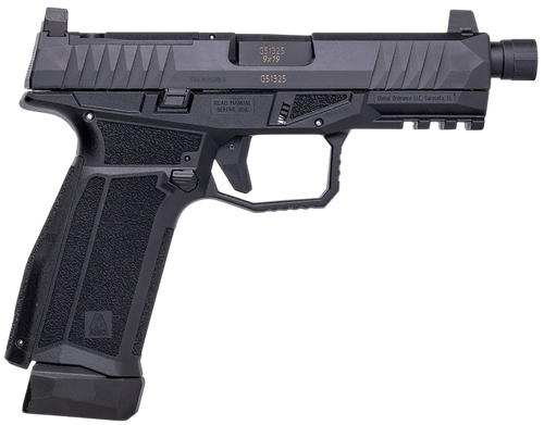 arex delta x gen2 tactical 9mm 17rd threaded barrel optic cut/serrated slide