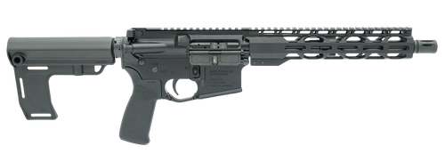 radical rpr ar15 pistol 5.56 nato 10.50" threaded barrel, m-lok handguard, black receiver w/picatinny rail, mft stabilizer brace, 30 rd