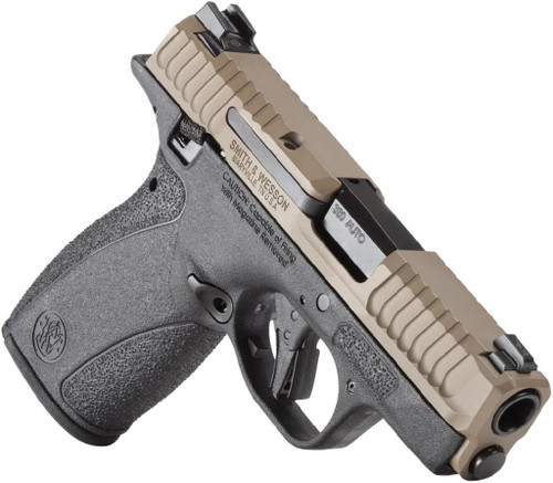 s&w bodyguard 2.0, 380 acp 2.75", flat dark earth slide, safety,tritium front,10/12rd mags