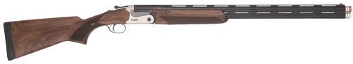 tristar cypher x over/under 28 ga 2.75" 2rd 28" blued chrome-lined, lightweight stainless aluminum rec, deluxe walnut furniture, fiber optic sight, 4...