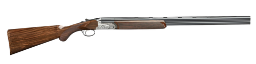rizzini aurum evo 20 ga break open 3" 2rd 28" black over/under vent rib barrel, coin anodized receiver engraved game scene, fixed turkish walnut...