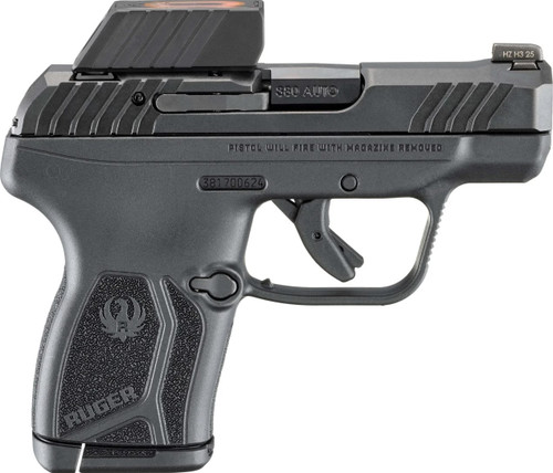 ruger lcp max optic package 380 auto, 2.8" barrel, readydot micro reflex sight, 10rd