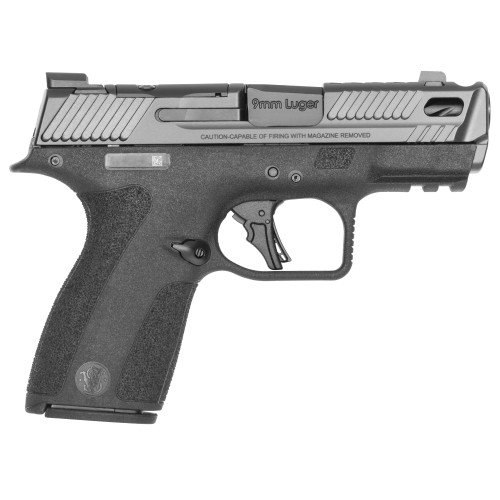 smith & wesson pc m&p shield x carry comp 9mm, 3.6" ported barrel, thumb safety, optics ready, 10rd