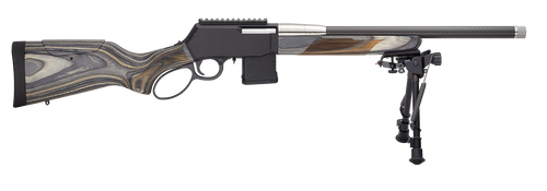 henry h23 speed predator 223 rem/5.56mm, 18" carbon fiber barrel, threaded, black, gray lam, 10rd, harris s-lm bipod