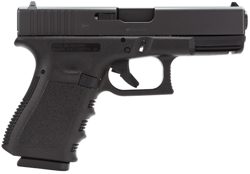 glock 23v, v series, compact, .40s&w, 4.02" marksman barrel, ndlc finish, fixed sights, ambidextrous slide stdextrous slide stop lever, flared mag...