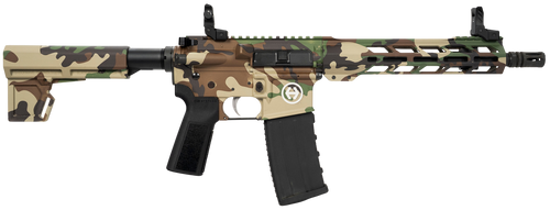 hi-point hp 15p ar-15 pistol 5.56mm 10.50" barrel, m81 woodland camo, m-lok handguard, blade brace, b5 p grip, 30 rd