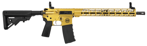 hi-point hp 15r 5.56mm 30rd,16" black threaded barrel, gold aluminum receiver picatinny rail, m-lok handguard, b5 bravo black polymer stock, black b5...