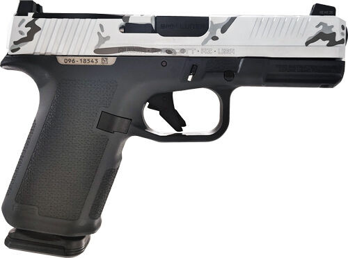 ruger rxm limited 9mm 4" barrel, optic ready, white camo slide, 15 rd