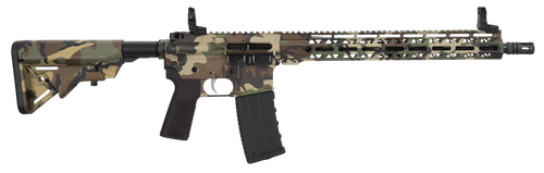 hi-point hp 15r ar-15 5.56mm 30rd,16" black threaded barrel, m81 woodland camo, picatinny, m-lok, b5 bravo stock, black b5 p type 23 grip