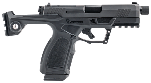 taurus gx4 strike bravo 9mm, 3.7" barrel, threaded 1/2x28, matte finish, black, fixed white dot and drift adjustable rear sights, trigger safety,...