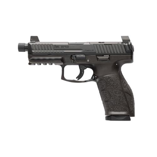 heckler & koch vp9a1 x crossover tactical 9mm, 4.7" threaded barrel, matte black, suppressor height 3-dot, tritium front, optics ready, 20rd-17rd...