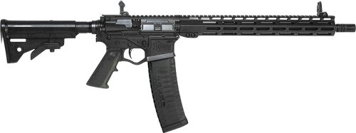 ati alpha maxx ar15 carbine 5.56 nato 60+1 16" barrel, polymer receiver w/picatinny rail, m-lok handguard, adjustable stock, a2 grip